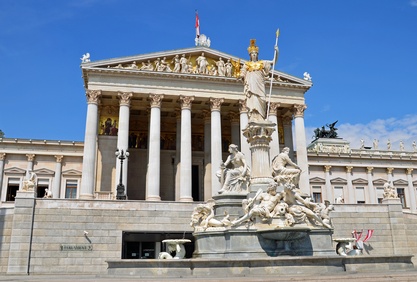 Bild des Parlaments in Wien 